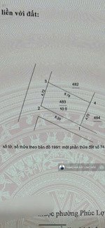 cc bán gấp mảnh đất siêu đẹp 40m2 mt hậu 4,72m ô tô nhỏ vào đất tt phúc lợi long biên cạnh vinhomes