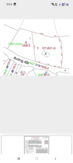 lô đất 831m có 200tc tại kim bôi hb thế đất cao thoáng viu cánh đồng