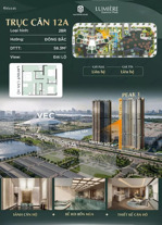 2n góc trục 12a rẻ nhất dự án, 7,4 tỷ tại lumiere essence peak cổ loa