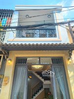 nhà 1 lầu 35m2 hẻm xe hơi thông đường lê đức thọ, gần trường nguyễn trung trực