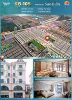 bán nhà biệt thự liền kề sao biển sb-105 vinhomes ocean park 2, 22,502 tỷ, 145,6m2, hướng tây nam