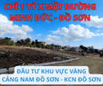ĐẤT MẶT ĐƯỜNG 403 – NAM ĐỒ SƠN | TỪ 1,X TỶ/LÔ 50M2