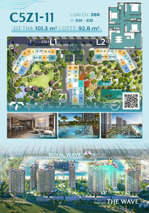 bán căn 3 ngủ góc - tầng trung - view bể bơi + biển hồ tạo sóng - tòa z1 dự án masteri grand coast