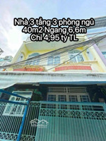 bán nhà quận 7 giá đầu tư cạnh phú mỹ hưng 40m2 ngang 6,6m, 3 tầng 3 phòng ngủ chỉ 4,95 tỷ tl