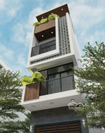 nhà 4 tầng hẻm 8m lâm thị hố q12, 4x17m, xe hơi vào tận nhà