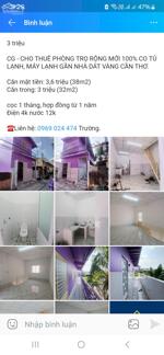 Phòng trọ mới 100% có máy lạnh, tủ lạnh