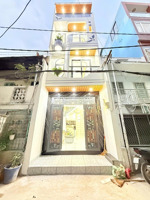 nhà đẹp trung tâm quận 6 - hẻm xe hơi - 4 tầng 4 pn 37 m2 - nhà mới dọn vào ở ngay - ngay cây gõ