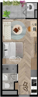 căn studio, giá chỉ 1 tỷ 7 khi thanh toán nhanh