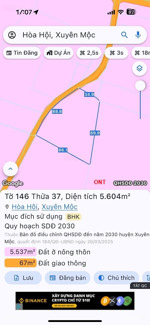 xã hòa hội tp hcm diện tích: 5600m2 88 mét mặt tiền đường nhựa như hình, ngay khu giá 3,8 tỷ