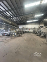bán kho xưởng dệt nhuộm 5.500m2 , trong kcn hoàng gia, long an , trạm điện 1.000kva , pccc tự động
