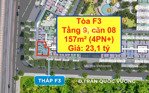 tòa f3, căn số 08, căn góc 4pn+ diện tích 157m² view phạm hùng giá 23,1 tỷ sun feliza cầu giấy