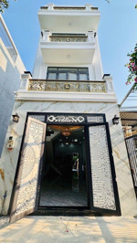 bán nhà đẹp mới xây 100%, hẻm xe hơi, 4 tầng. dt 4x19m. huỳnh tấn phát. t nhà bè. giá 6.1 tỷ