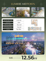 căn hộ lumière midtown 2pn 76.4m giá tốt trung tâm the global city