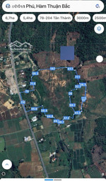 chính chủ bán 6,8ha đất có 800m2 thổ cư, mặt đường đt22, hàm phú hàm thuận bắc, bình thuận cũ