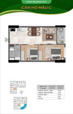 căn hộ 2pn đông nam - sẵn hđ thuê 14 triệu. tháp city 2,820 full