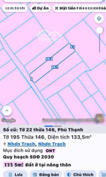 bán đất 133,5m2 giá cực chất tại phú thạnh, nhơn trạch. full thổ cư, hàng đẹp săn ngay trước tết