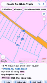 full thổ cư, bán nhanh đất xã phước an, nhơn trạch. dt đẹp, vị trí trung tâm, sang tên dễ dàng