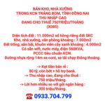 BÁN 11.000m2 KHO, NHÀ XƯỞNG TRONG KCN TRẢNG BOM, ĐỒNG NAI, ĐANG CHO THUÊ 750TR/THÁNG (X085)