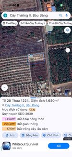 bán đất tại đường dh614, xã cây trường ii, bàu bàng, bình dương, 9 tỷ, 1619.5 m2 hot!