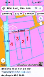 cần bán lô đất trung tâm biên hoà 330m2 đường hồ văn đại 1 sẹc 20 mét (phường quang vinh cũ)