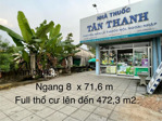 chính chủ bán gấp nhà mặt tiền tỉnh lộ 8 phú hòa đông, dt: 8 x 71,6 m full thổ cư, kinh doanh