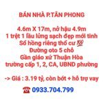 BÁN NHÀ TÂN PHONG, 1TRỆT 1LẦU LỬNG MỚI TINH, SỔ HỒNG THỔ CƯ, HẺM OTO GẦN GX THUẬN HÒA (NP1168)