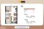 duy nhất 1 căn bcons newsky a1.01, dt 57,78m2, 2pn, 2wc giá tốt nhất