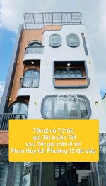 nhà 5 tầng 79m2 có 7,2 tỏi phan huy ích phường 12 gò vấp tp hcm
