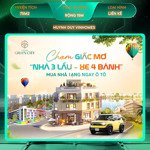 nhà liền kề vinhomes green city long an 75m² trả trước 668 triệu, vay 0% 24 tháng, tặng xe vf3