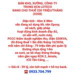 BÁN 3.500m2 KHO, XƯỞNG, CÔNG TY TRONG KCN LOTECO, ĐANG CHO THUÊ 220 TRIỆU/THÁNG (X028)