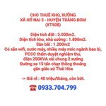 CHO THUÊ 3.000m2 KHO, XƯỞNG XÃ HỐ NAI 3 - HUYỆN TRẢNG BOM (XT508)
