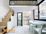 duplex full nội thất - cửa sổ/bancol - nhà mới xây - gần đại học văn hiến