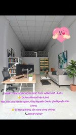 bán nhà gấp lê đức thọ mặt tiền hẻm chợ 68m2 giá nhỉnh 4tỷ