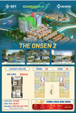 căn studio charmora city nha trang giá từ 2tỷ563tr | the onsen 2 tầng 24 view sông thoáng đẹp