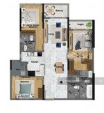 căn 121m2- 3pn3wc- tt dãn 3năm chỉ 32% nhận nhà, giá 10,1tỷ- nhà mới- view cv- diamond centery