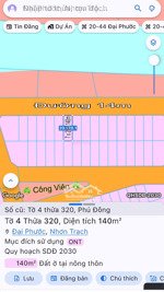 bán đất 140m2, tđc . pđ mặt sông giá cực chất 6,7 tỷ tại phú đông, đại phước, nhơn trạch