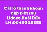 cắt lỗ sâu bán gấp biệt thự lideco hoài đức lh : 