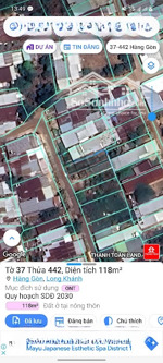 bán đất xuân quế, hàng gòn, long khánh, đồng nai, giá 1,3 tỷ có bớt lộc, diện tích 118m2