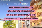 chính chủ gửi bán mặt tiền khuê mỹ đông 14 chỉ cần 14,xx tỏi có ngay 102m2 ngang 6m