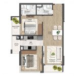 chính chủ bán căn góc 2 ngủ, hướng mát, view đẹp, tòa j3 dự án jade square, giá tốt đợt 1