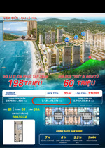 căn view biển giá có vat + full nội thất chỉ 2ty450 trực tiếp từ cđt, csbh đợt 1