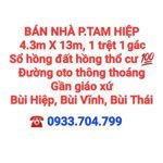 BÁN NHÀ TAM HIỆP, 1TRỆT 1GÁC, SỔ HỒNG RIÊNG THỔ CƯ, ĐƯỜNG OTO THÔNG THOÁNG