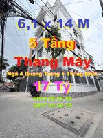 biệt thự 2 mặt tiền, xe 16 chỗ tới nhà, ngã 4 quang trung + thống nhất, 17 tỷ