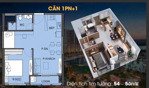 căn 1pn+ beverly cao cấp 55m2 giá 3,3 tỷ