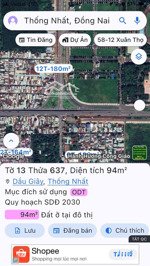 bán lô đất nền ngay trung tâm hành chính dầu giây, phù hợp đầu tư trung hạn thanh khoản tốt 16tr/m2