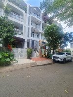 nhà mặt tiền đường số 14, kdc himlam, dt 5x20, 1 hầm, 3 lầu, sân thượng, 4pn, 5wc, có tháng máy.