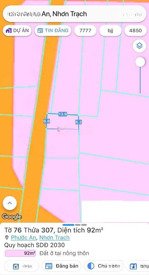 bán đất 92m2 tại xã phước an, nhơn trạch, đn. full thổ cư, giao dịch ngay trong ngày, hỗ trợ 24/7