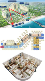 cực sốc căn góc 3pn- 115m2 view trực diện biển full nội thất chỉ 8,35 tỷ, nh cho vay 60%