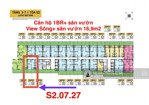 căn hộ sân vườn 1br+ trục 27 view sông - gía không chênh - view thành phố toà s2 -châu mỹ srt