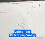 mặt tiền đường 15m kinh dương vương cạnh ngã 3 trần đình tri, gần chợ. s= 108m2 giá rẻ: 8.35tỷ